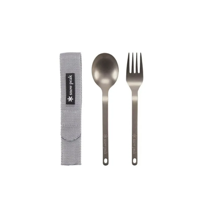 Snow Peak Titanium Fork & Spoon Set