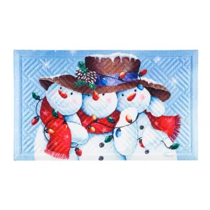 Snowman Friends Trio Embossed Floor Mat,41em2503