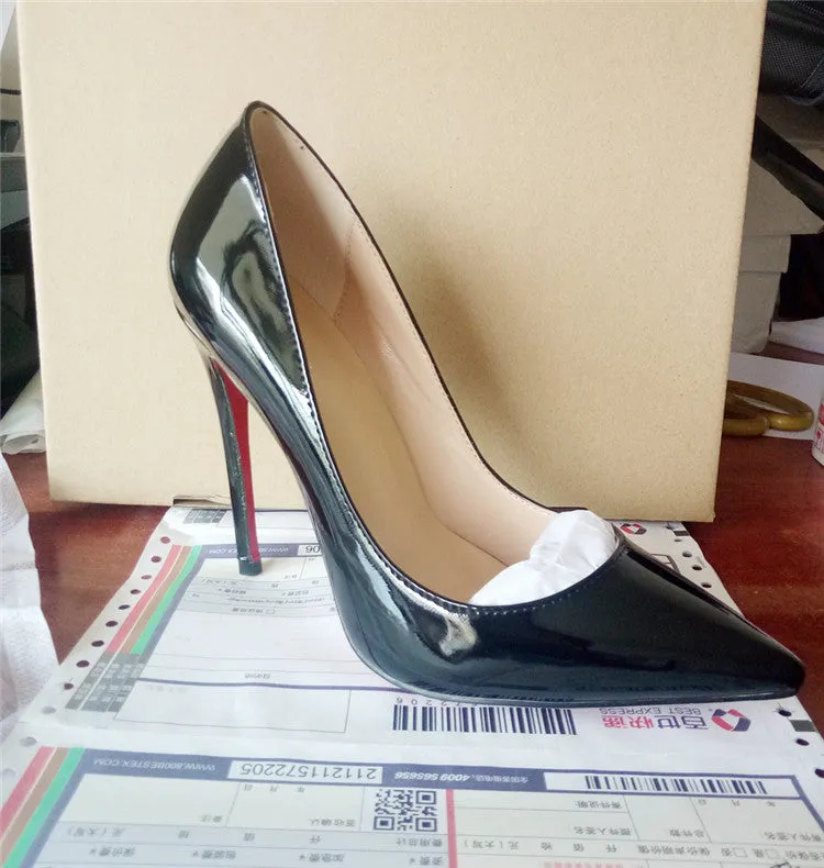 So Kate Pumps High Heels Shoes Woman Pigalle Nude Black Wedding Party Shoes Brand Ladies Patent Leather Red Dress Shoe and Bag