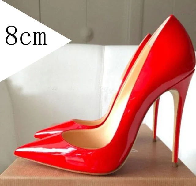 So Kate Pumps High Heels Shoes Woman Pigalle Nude Black Wedding Party Shoes Brand Ladies Patent Leather Red Dress Shoe and Bag