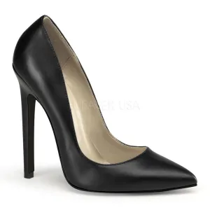 SS-SEXY-20 Pump  | Black Faux Leather