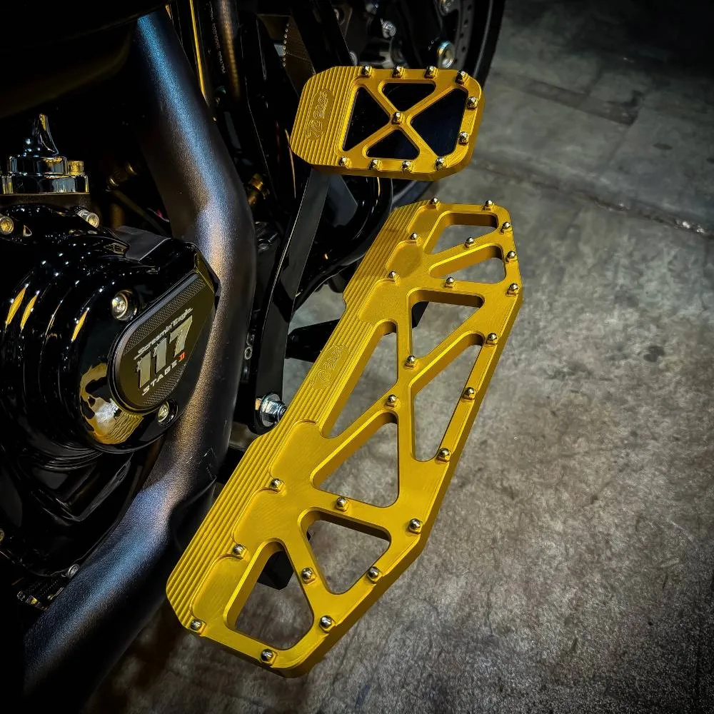 TC Bros. Pro Series MX Floorboards for Harley Davidson Bagger Touring Models