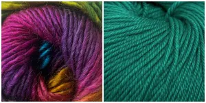 TEAL   PRISM - Embossed Phoenix Vortex Shawl KIT