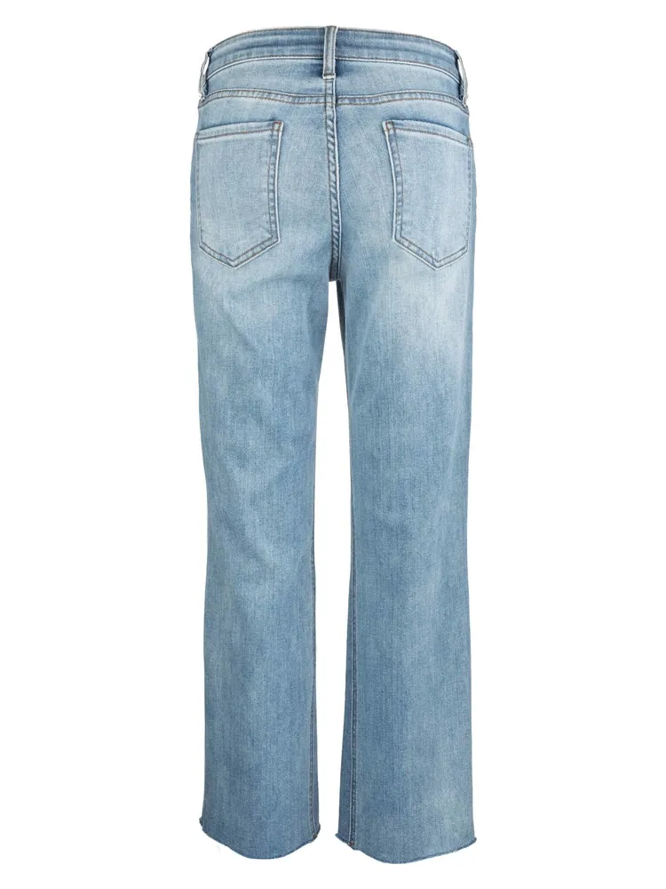 The Kelsey High Rise FabAb Ankle Flare Jeans - Honest