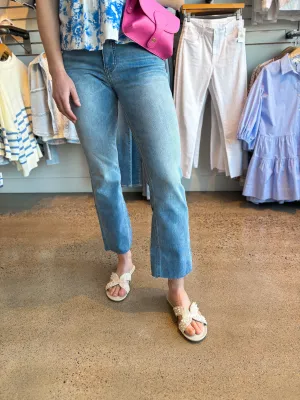 The Kelsey High Rise FabAb Ankle Flare Jeans - Honest
