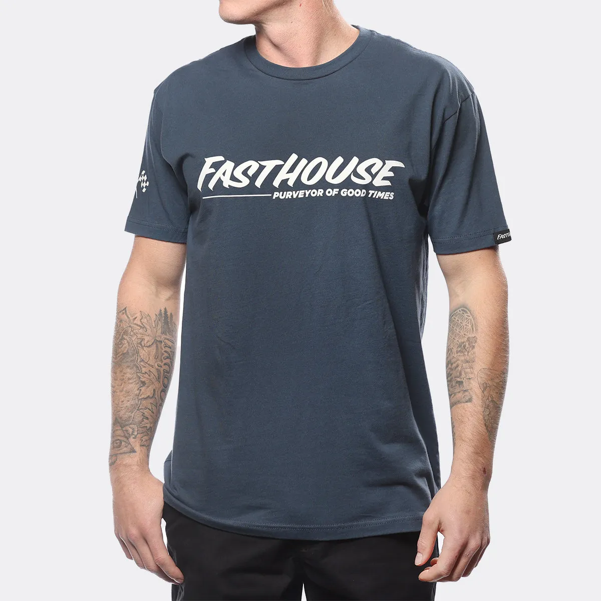 The Motto Tee - Indigo