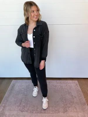 The Slim Knit Denim Jogger