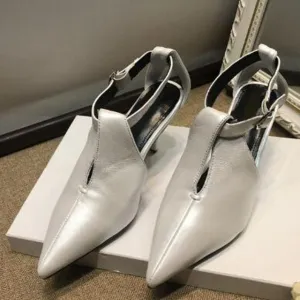 Thick Chunky Genuine Leather Pumps Women Heels