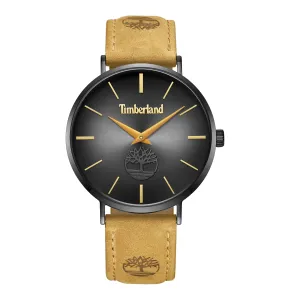 Timberland Rangeley Black-Plated Stainless Steel & Leather Watch