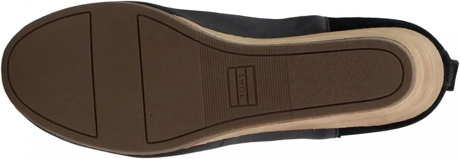 Toms Womens Kelsey Pump Shoes 10015781 Black Leather/Suede 10M