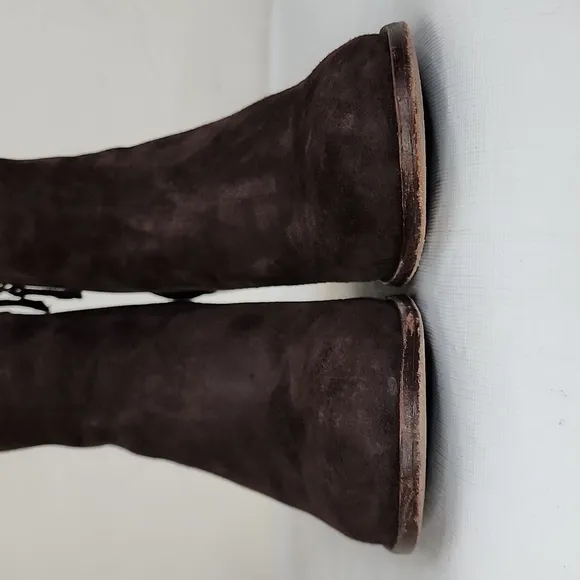 TRASK Tinsley Brown Suede Ankle Booties Size 9M