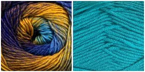 TURQUOISE   PEACOCK - Embossed Phoenix Scarf KIT
