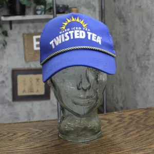 Twisted Tea Mens Lightweight Mesh Back Rope Snapback Baseball Hat Blue One Size