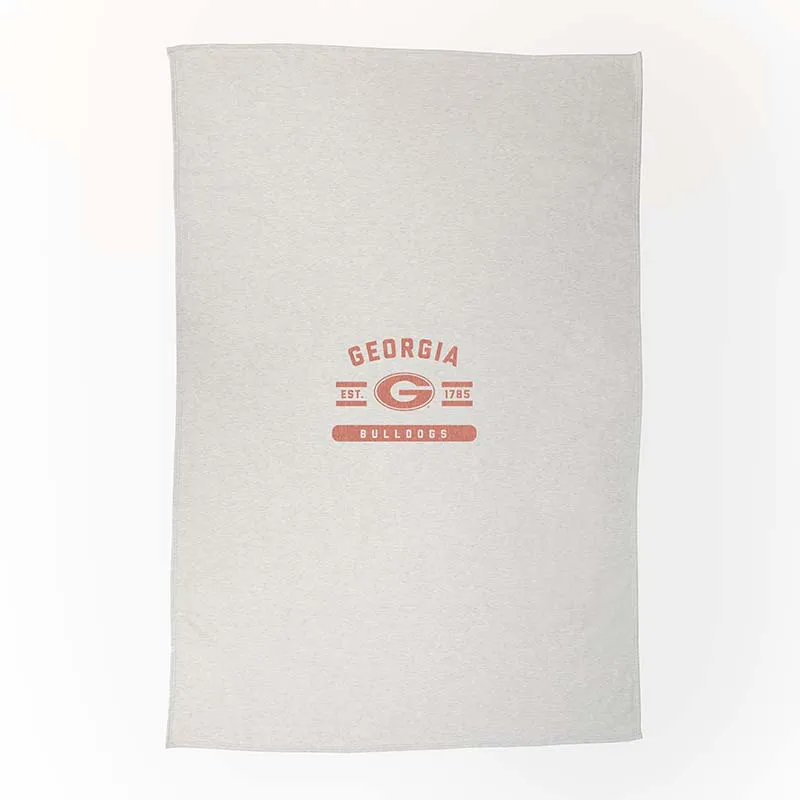 UGA Oatmeal Sweatshirt Blanket