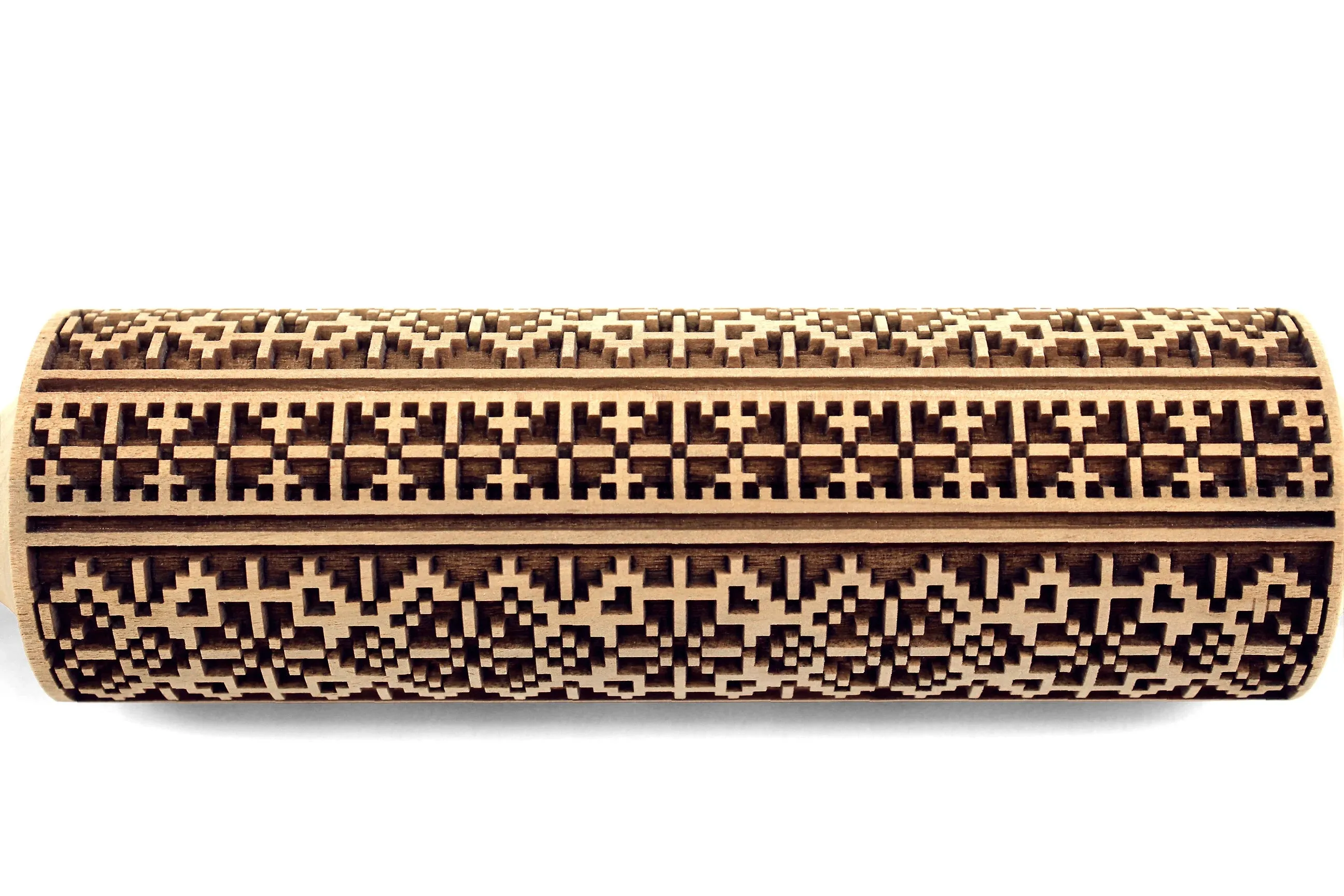 Ukrainian Embossed Rolling Pin, Baking Gift, Christmas Gift, Textured Cookie, Shortbread Sugar Cookie, Clay Stamp, Pottery Roller