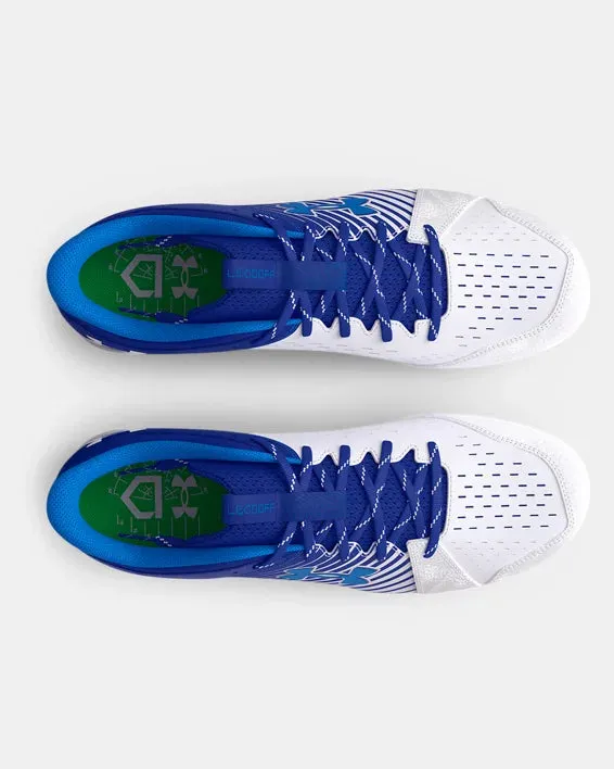 Under Armour Leadoff Low RM Men's Molded Cleat - Royal/White