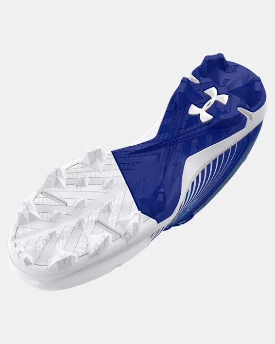 Under Armour Leadoff Low RM Men's Molded Cleat - Royal/White