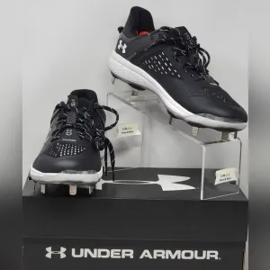Under Armour Men's Yard Low MT Baseball  Cleats 3025592-001 Black Size 8 New