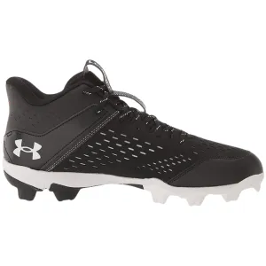 UnderArmour Men's UA Leadoff Mid RM Baseball Cleats Black 3025590-001