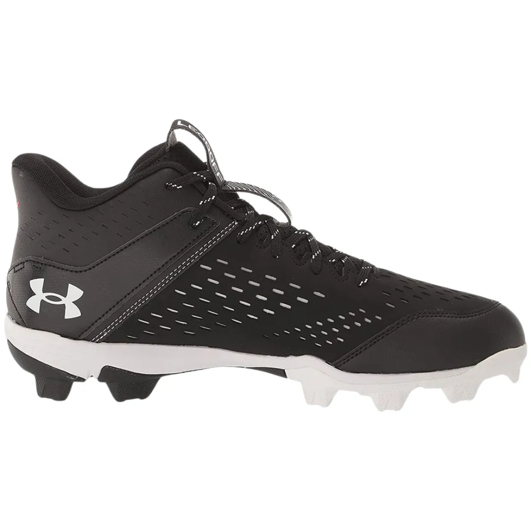 UnderArmour Men's UA Leadoff Mid RM Baseball Cleats Black 3025590-001