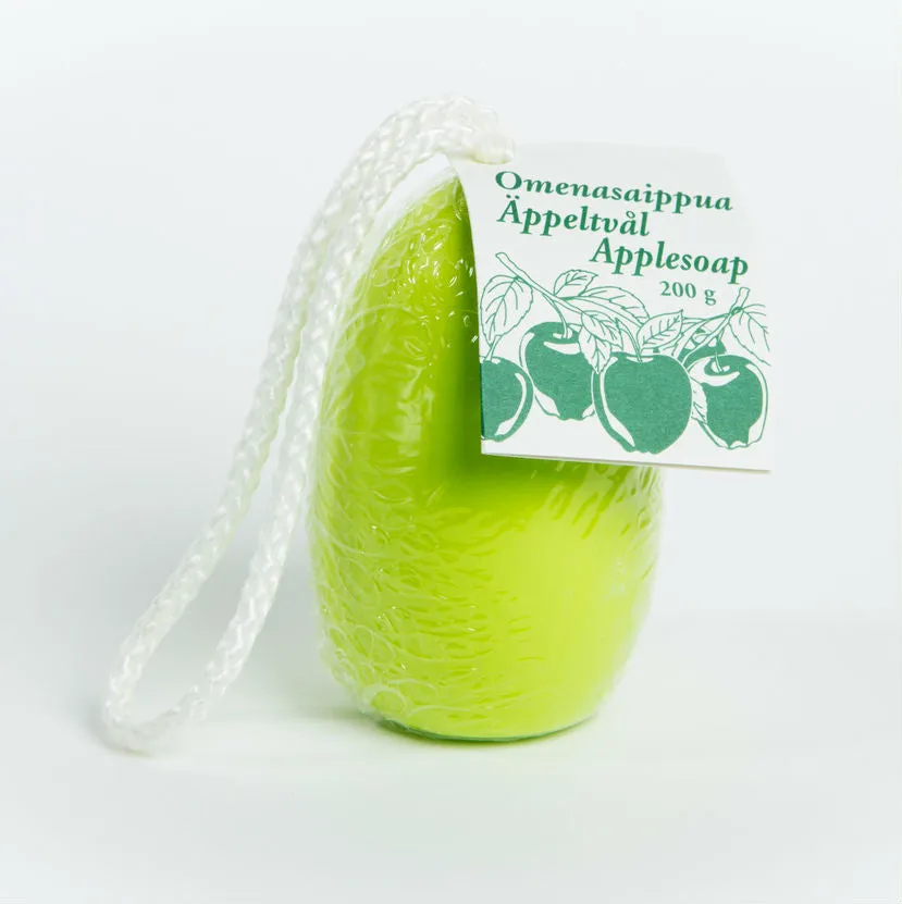 Vaasen made in Finland Original Apple Soap on a Rope 200 grams