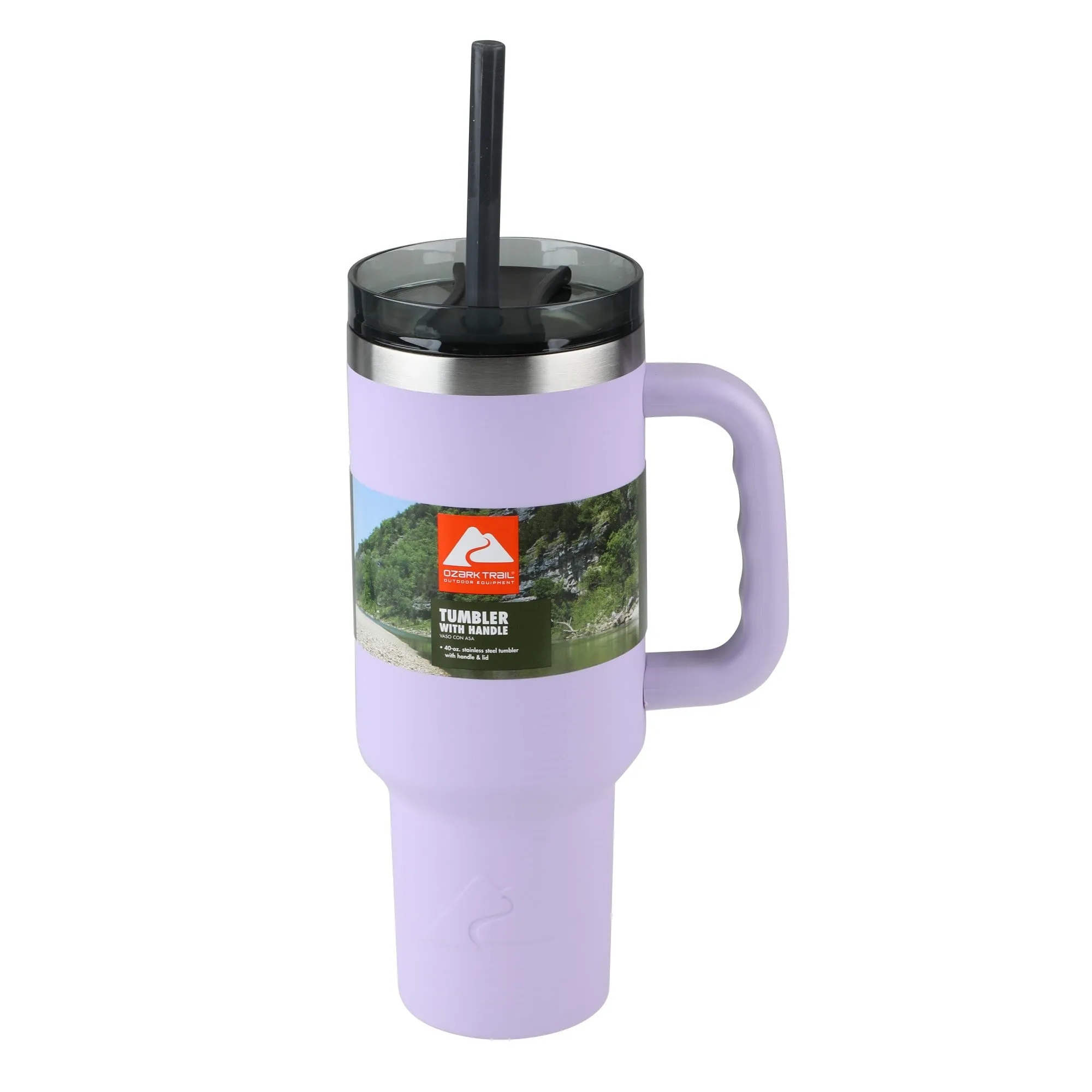Vacuum Insulated Stainless Steel Tumbler Purple Ozark Trail 40 oz, Free Delivery