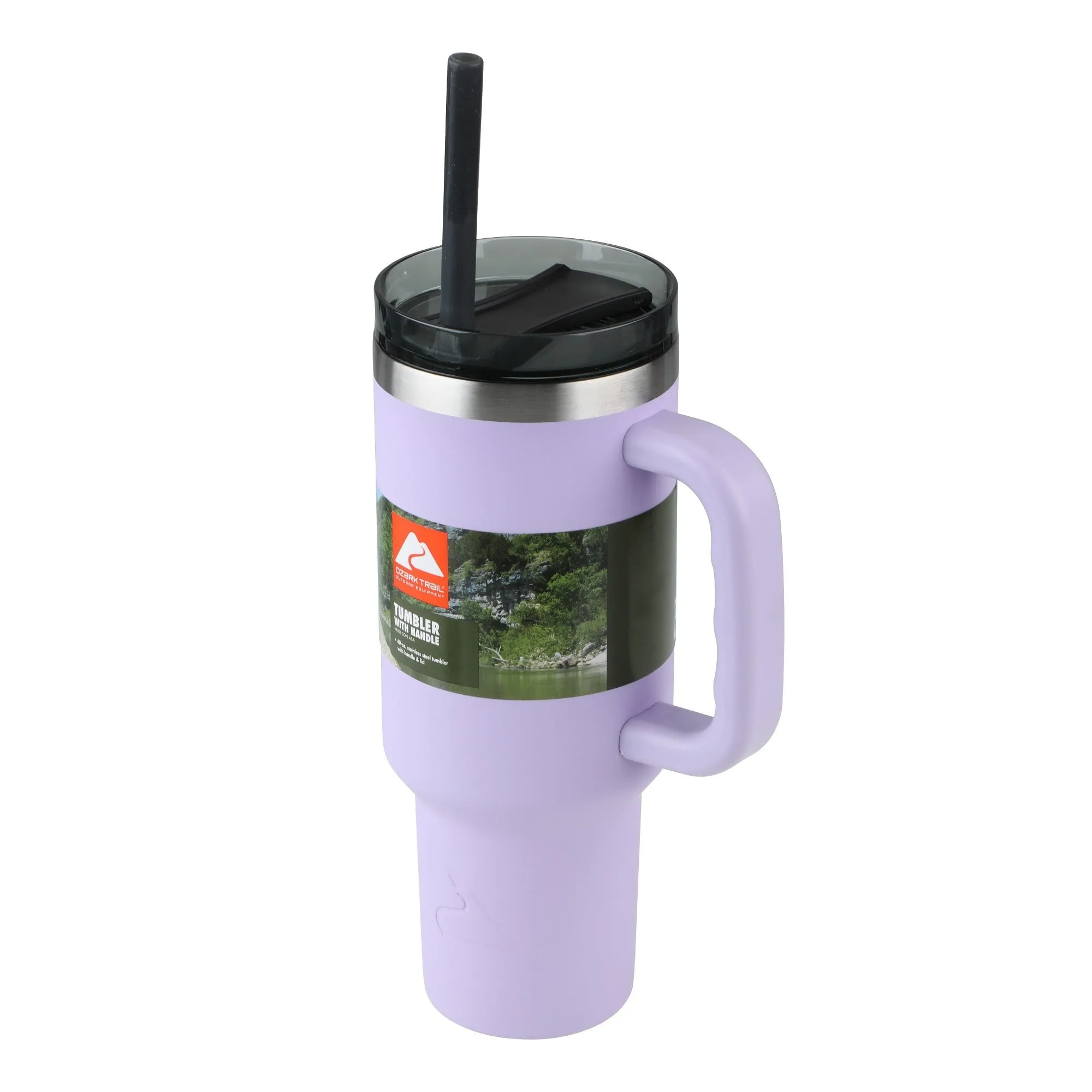 Vacuum Insulated Stainless Steel Tumbler Purple Ozark Trail 40 oz, Free Delivery