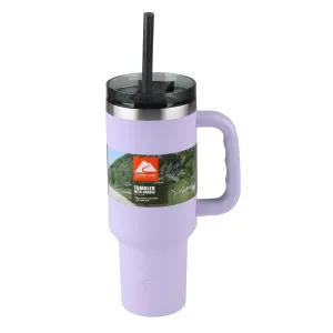 Vacuum Insulated Stainless Steel Tumbler Purple Ozark Trail 40 oz, Free Delivery