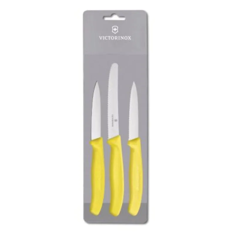 Victorinox Swiss Classic 3 Piece Paring Set Yellow Sleeve V6.7118.3