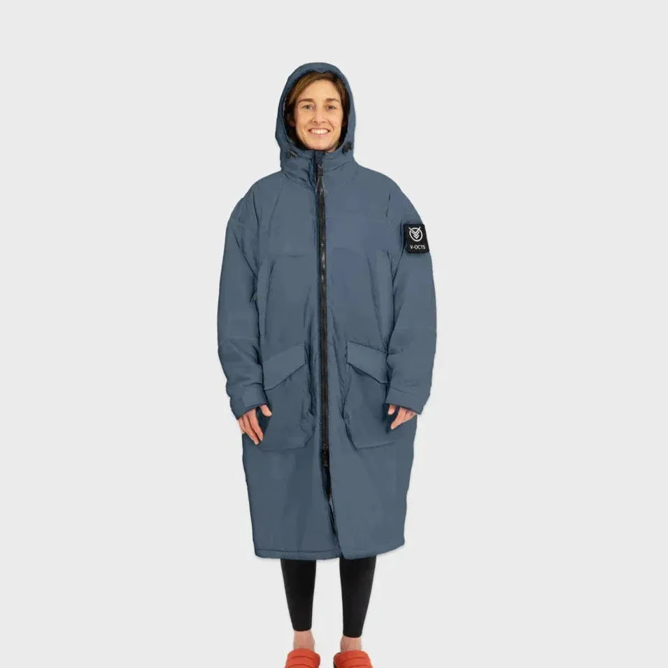 VOITED Original Outdoor Change Robe & Drycoat for Surfing, Camping, Vanlife & Wild Swimming  - Marsh Grey