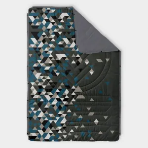 VOITED Recycled Ripstop Outdoor Camping Blanket - Bahia / Marsh Grey