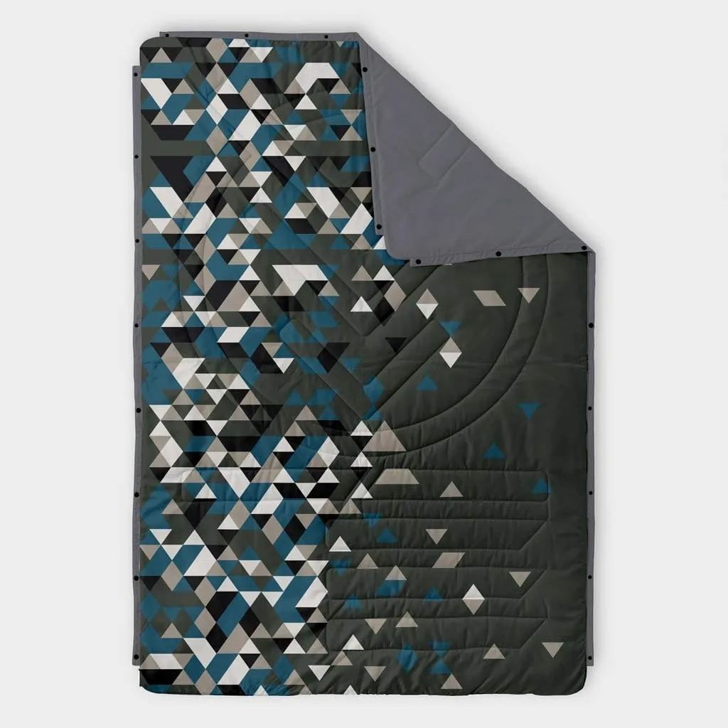 VOITED Recycled Ripstop Outdoor Camping Blanket - Bahia / Marsh Grey