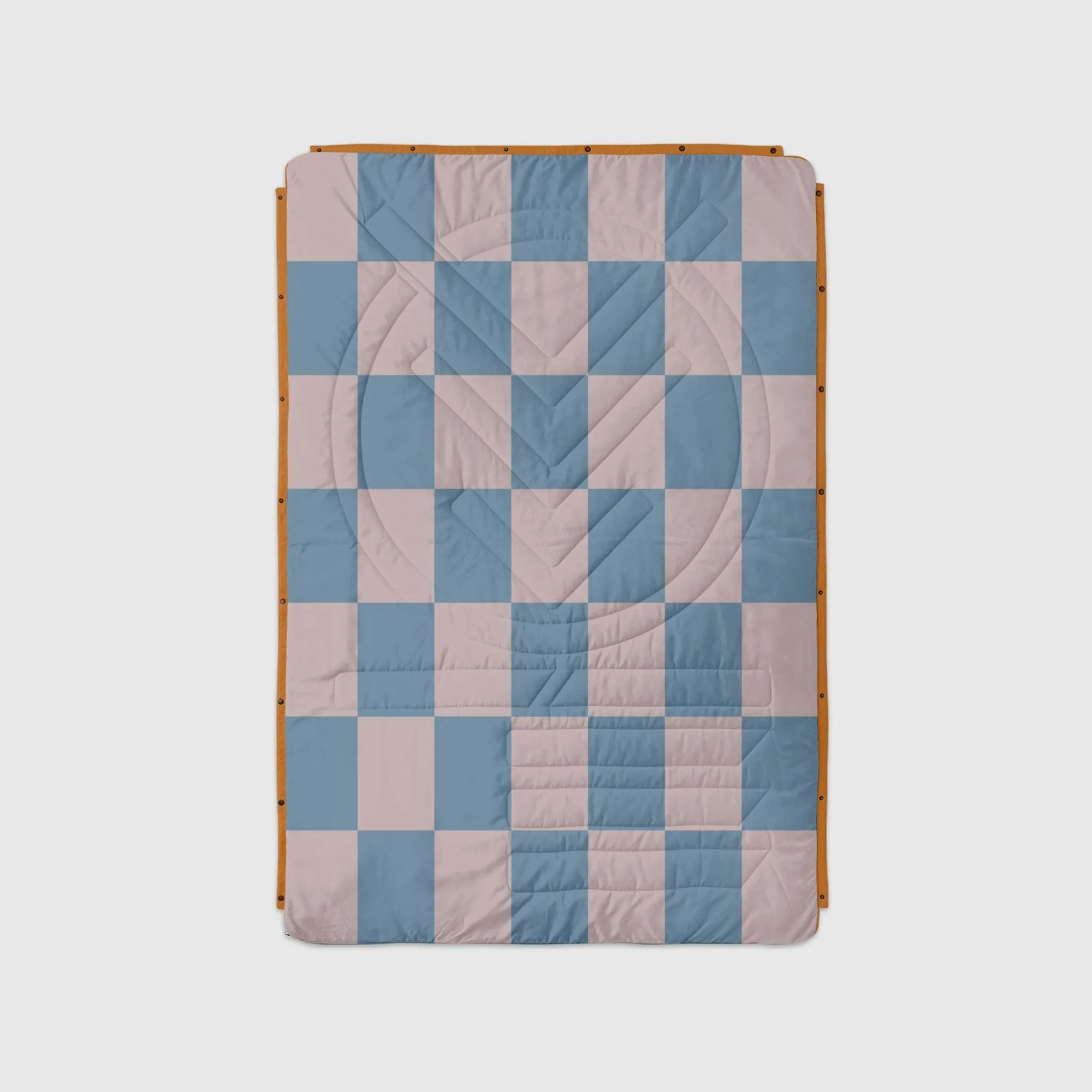 VOITED Recycled Ripstop Outdoor Camping Blanket - Blue Dancer/Sundial