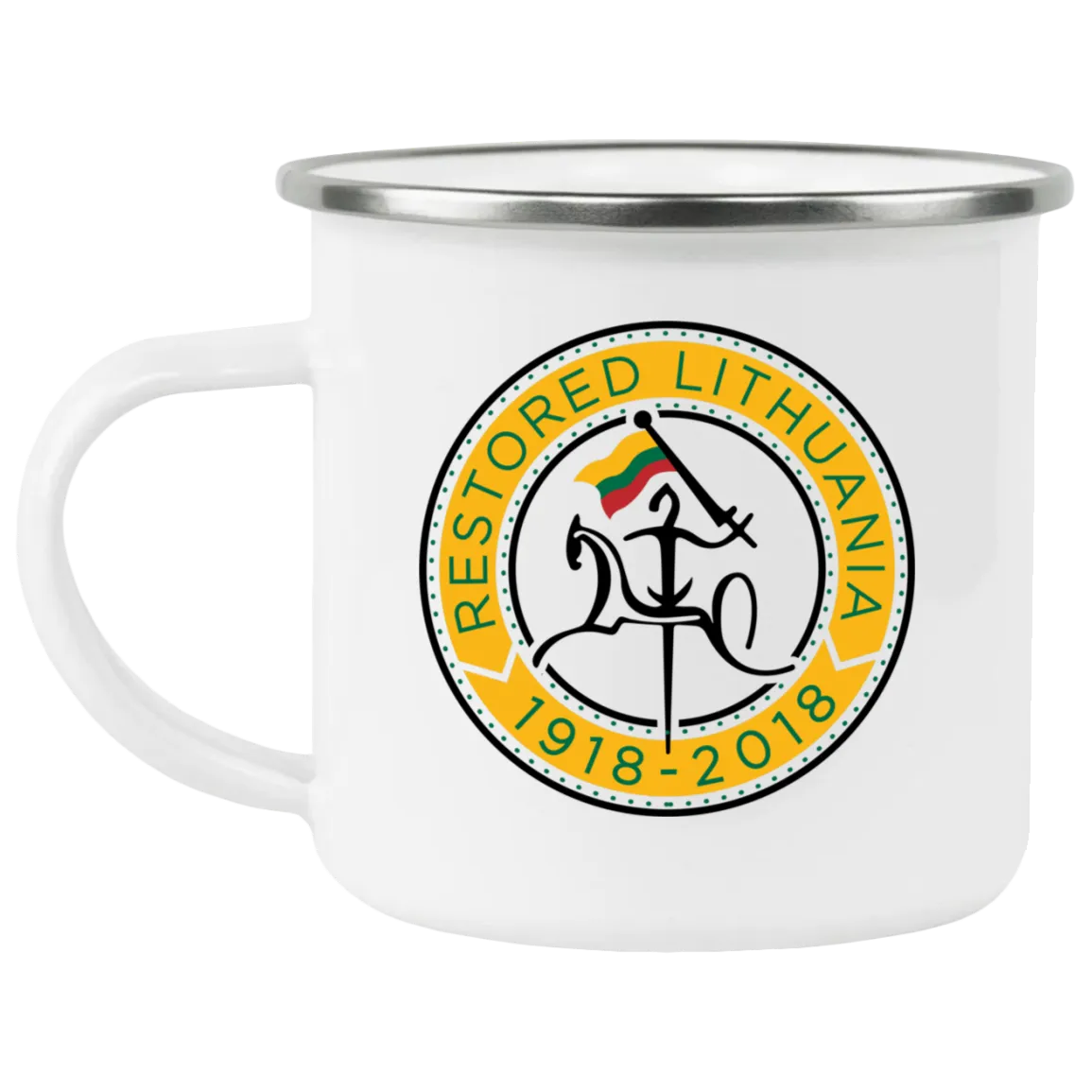 Vytis Restored - 12 oz. Enamel Camping Mug