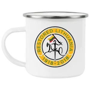 Vytis Restored - 12 oz. Enamel Camping Mug