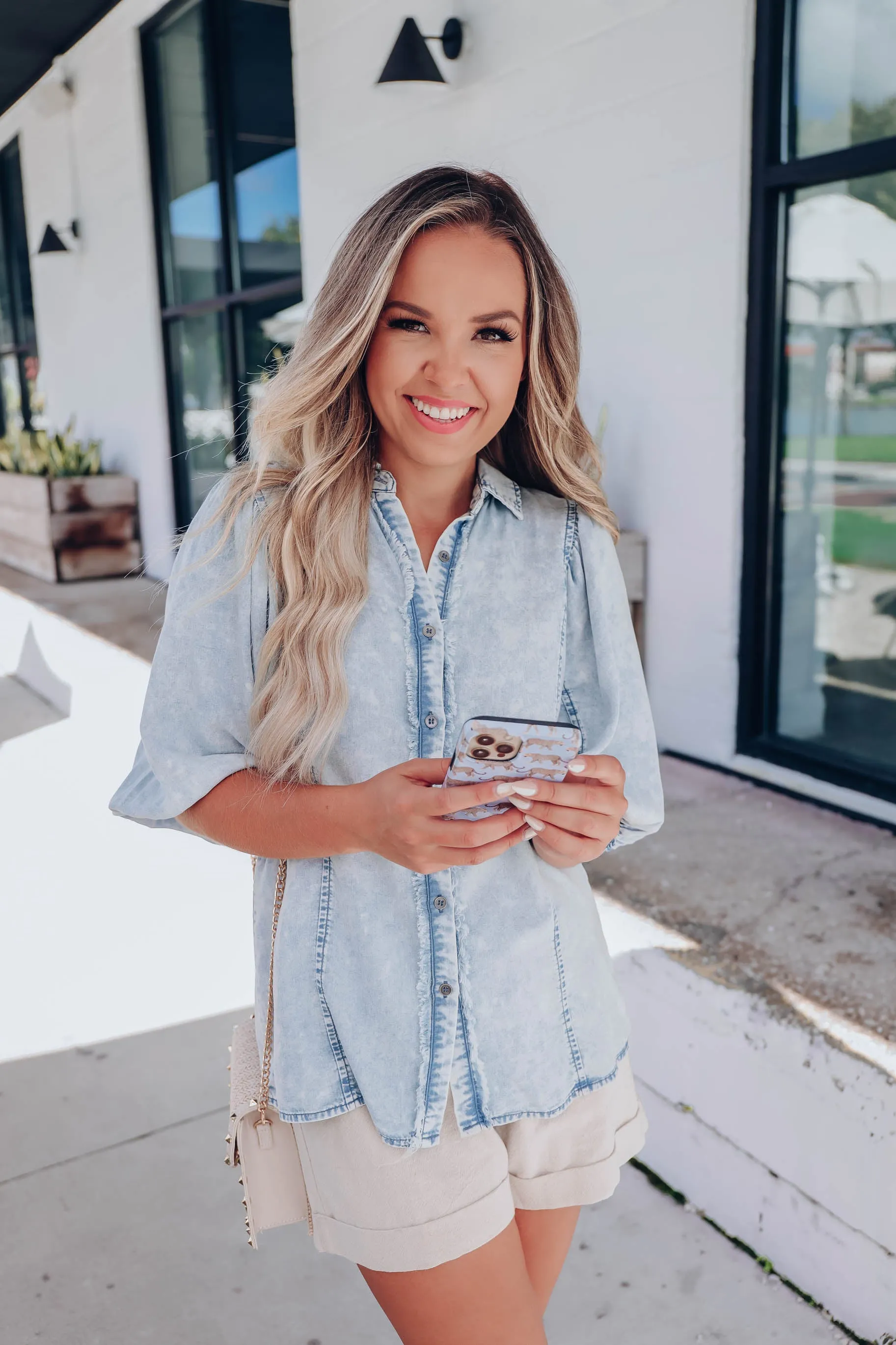Wanderer Chambray Blouse