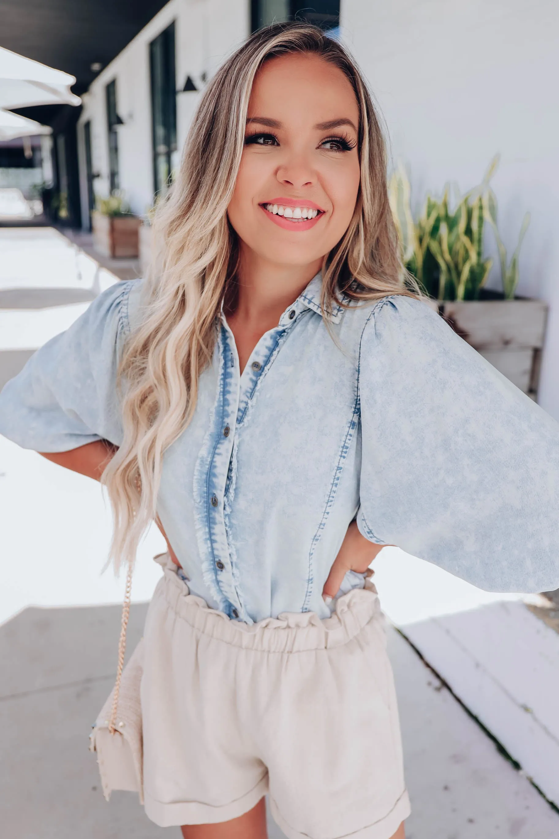 Wanderer Chambray Blouse