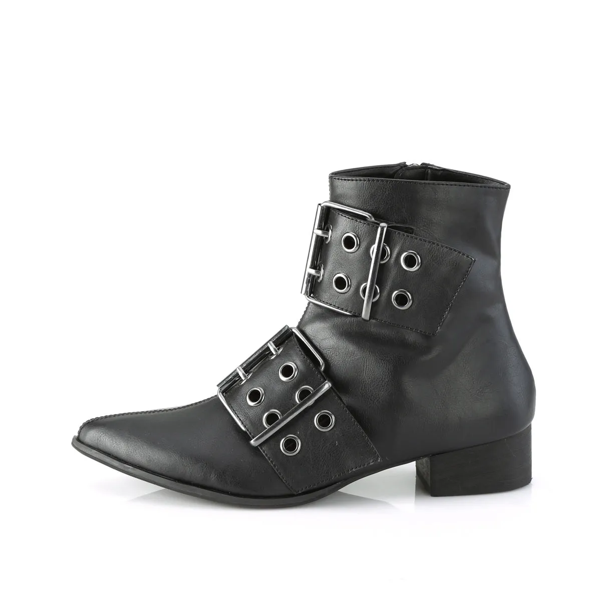 WARLOCK-55  Black Vegan Leather