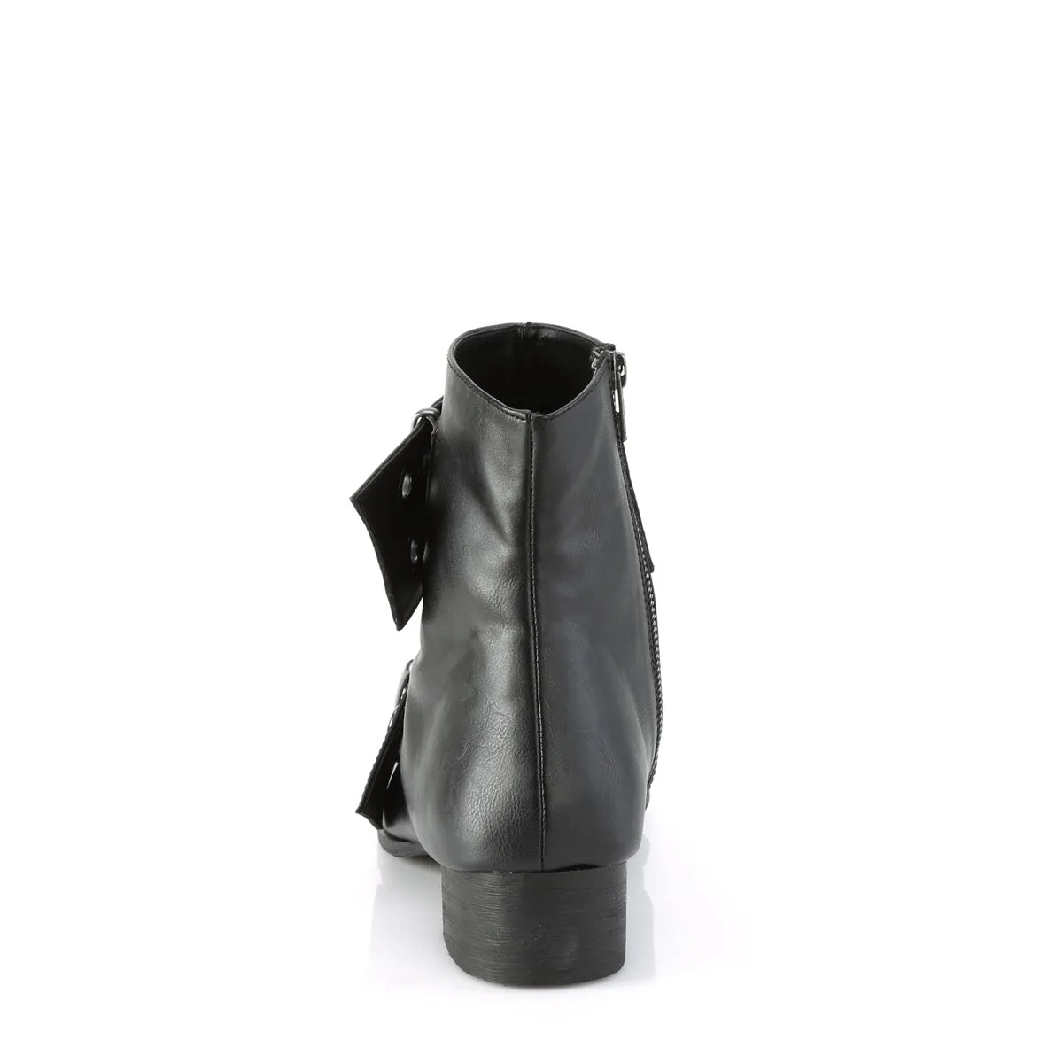 WARLOCK-55  Black Vegan Leather