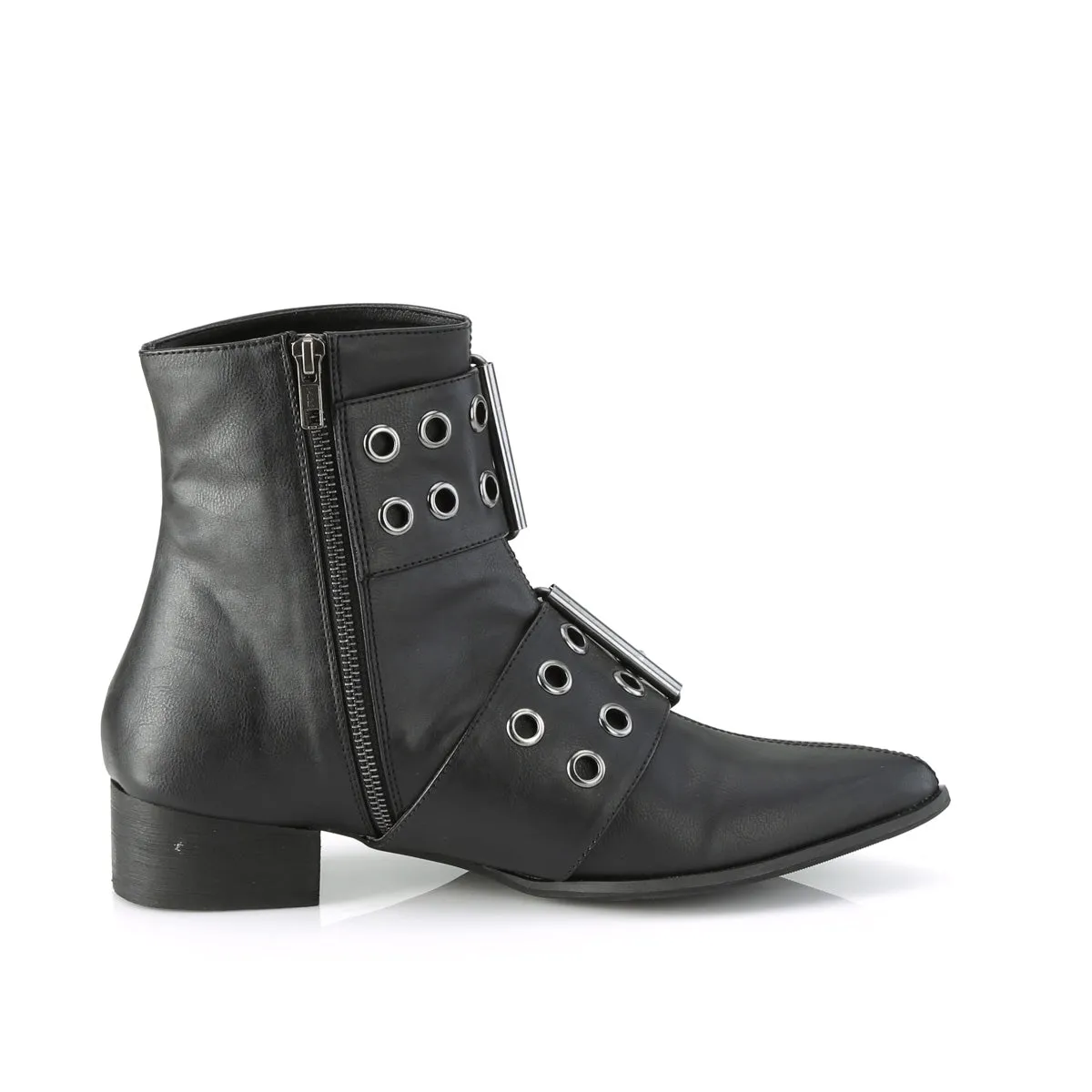WARLOCK-55  Black Vegan Leather