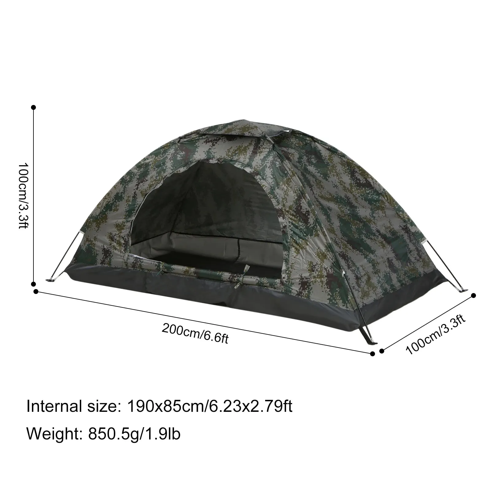 Waterproof Pop-Up Camping Tent - Camouflage
