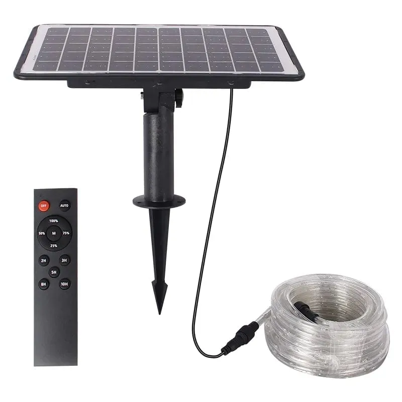 Waterproof Solar Outdoor Strip Light 20/30/40m with Solar Panel - LS1