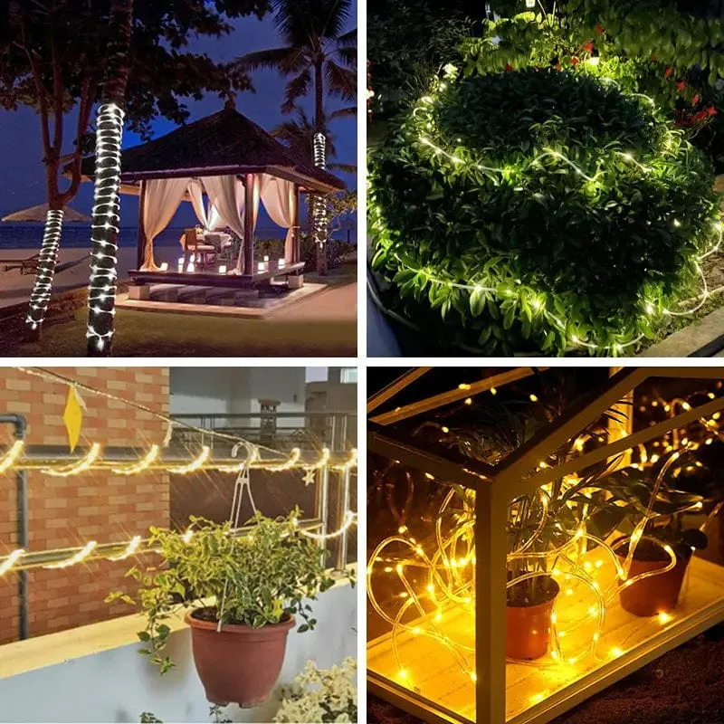 Waterproof Solar Outdoor Strip Light 20/30/40m with Solar Panel - LS1