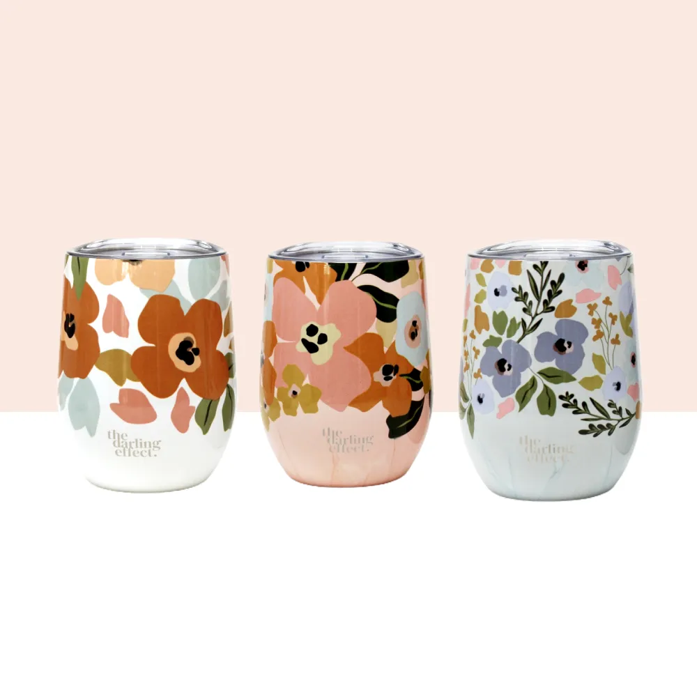 Wine Tumbler - Everlasting Blooms