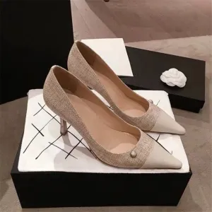 Women Pumps Ladies Heel Shoes Pointed Toe Female Shoes Luxurious Chaussures Femme Pear Zapatos De Mujer High Heel Scarpe Donna