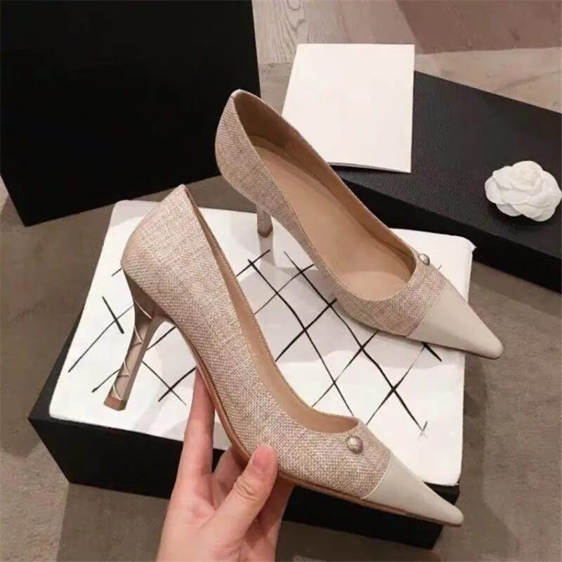 Women Pumps Ladies Heel Shoes Pointed Toe Female Shoes Luxurious Chaussures Femme Pear Zapatos De Mujer High Heel Scarpe Donna