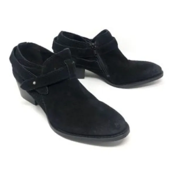 Women’s Charles David Yesenia Black Suede Ankle Booties 5.5 US!
