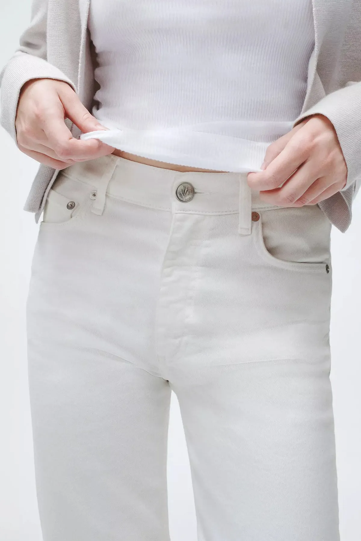 Women's Harlow Ankle Jean in Optic White