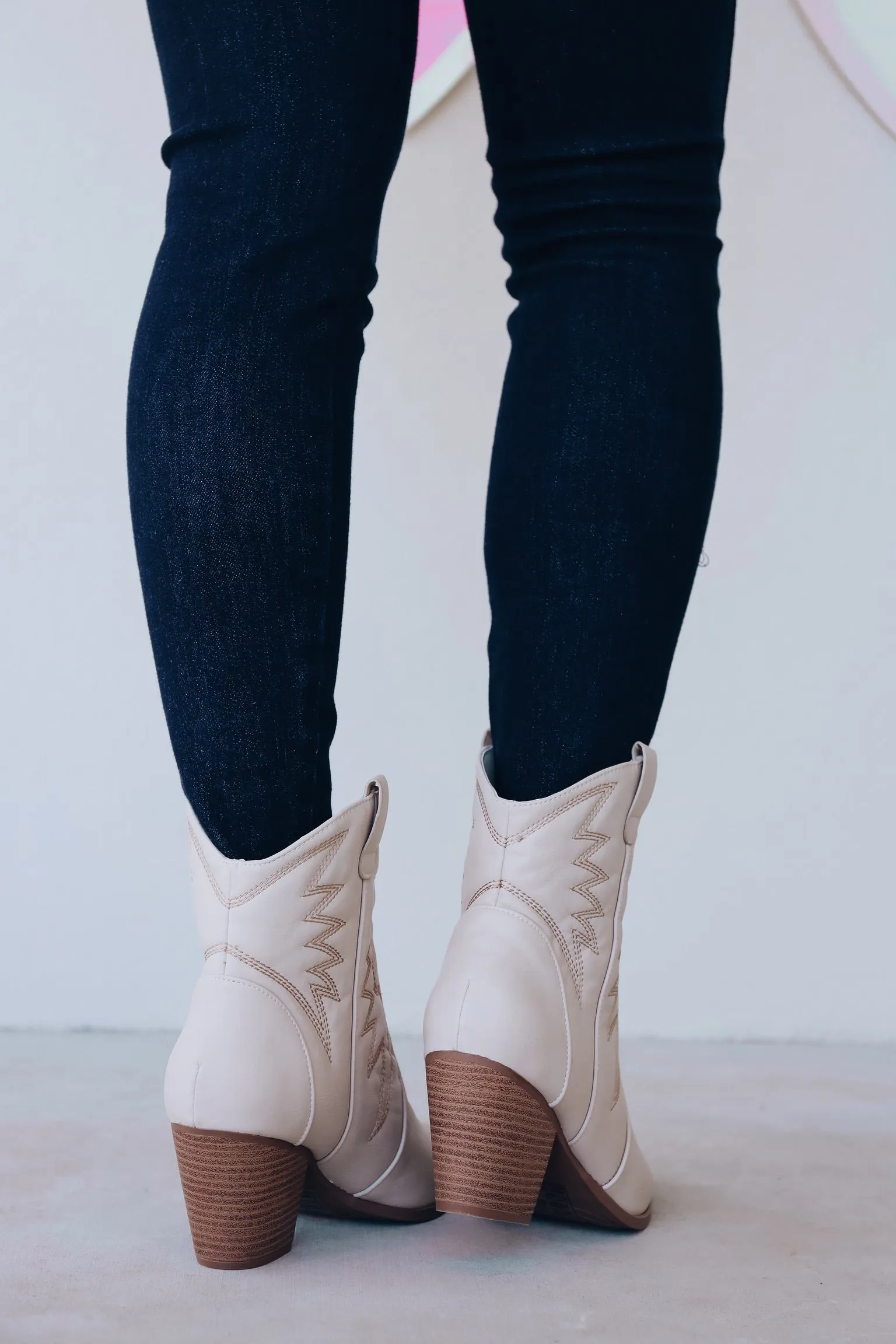 Wyatt Western Booties - Off White
